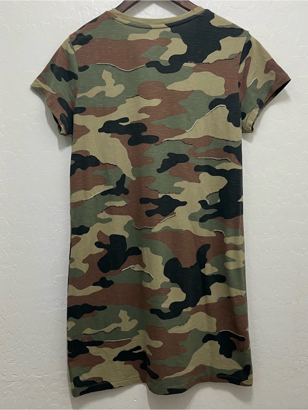 Polo Ralph Lauren Camo Dress Beading & Embroidery Throughout Size M - Picture 5 of 6